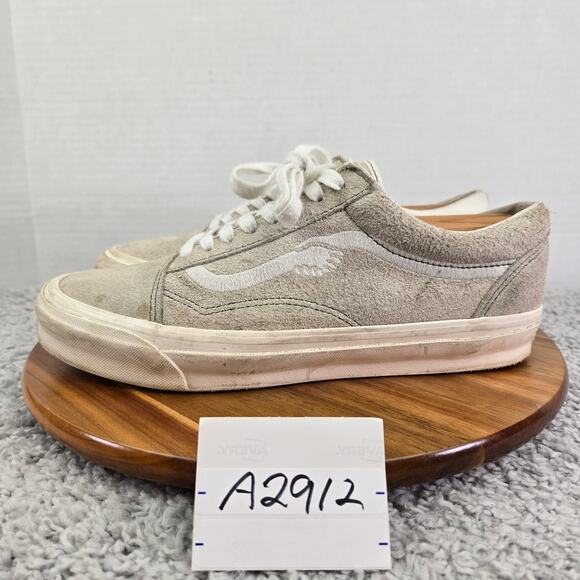 Vans x Notre OG Old Skool White Marshmallow Suede Canvas Daily Sneaker Mens 10.5 - Picture 1 of 15
